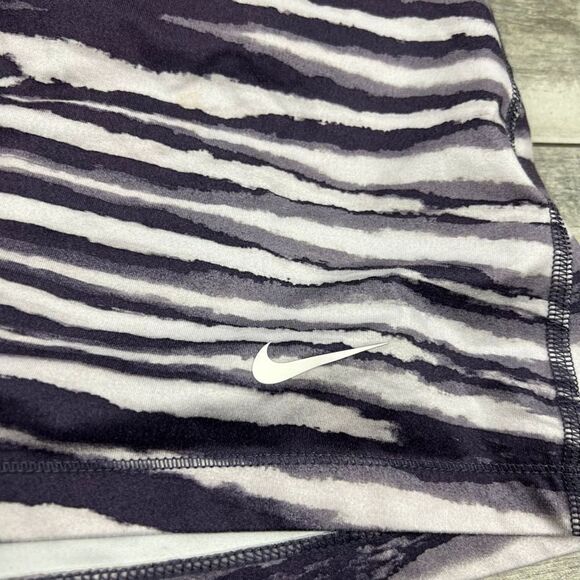 Nike Dri-Fit Zebra Print Racerback Tank Top Size M Gray & Purple - Picture 6 of 7
